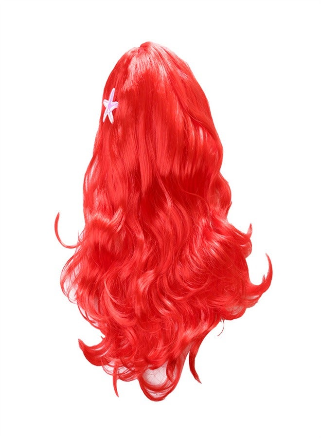 Party Stage Performance Props, Jasmine Princess Wig Red - Image 3