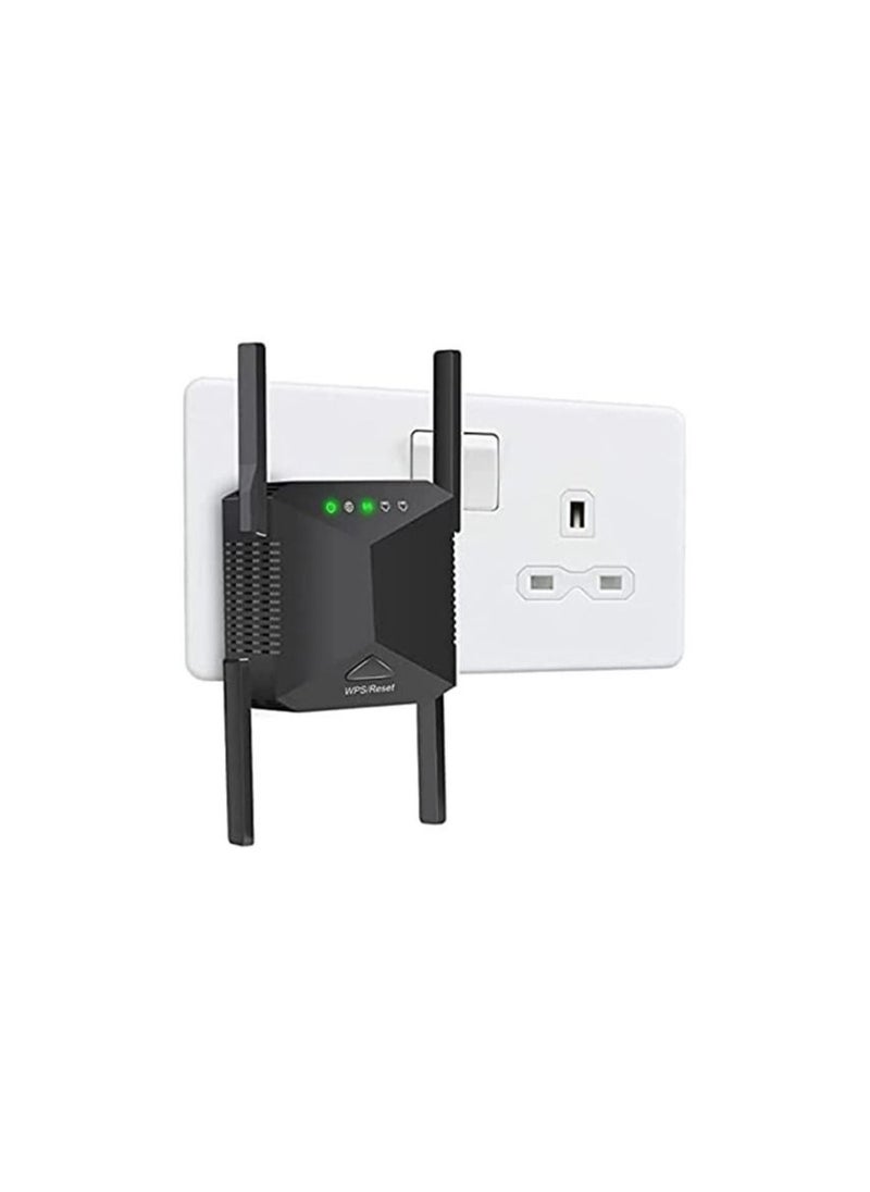 WiFi Booster WiFi Extender Booster 1200Mbps WiFi Booster Range Extender 5GHz 2.4GHz with 1 Ethernet Port 4 Antennas Repeater/Router/AP Mode