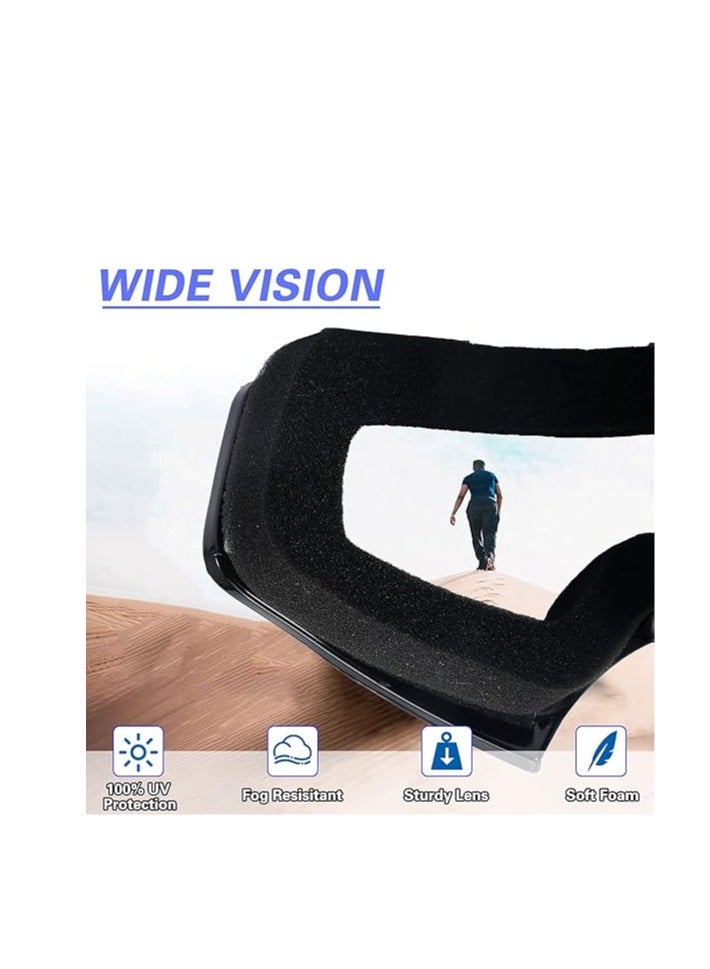 2-Pack Windproof and Dust Proof Dirt Bike Goggles for Youth and Adults, Perfect for ATV and Motorcycle Racing - Image 2