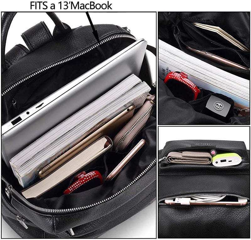 TrueArch Stylish Leather Backpacks Shoulder Sling Handbag Purse Bag for Women and Girls - Image 3
