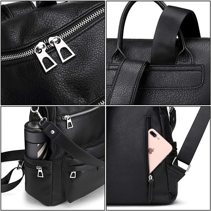 TrueArch Stylish Leather Backpacks Shoulder Sling Handbag Purse Bag for Women and Girls - Image 5