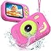 Usteetic Kids Camera Waterproof IP68 Underwater Camera for Kids Aged 312 HD Kids Digital Camera with 1080P Video Recording Durable ABS Material Pool Toys for Boys Girls with 32GB Card Pink - Image 3