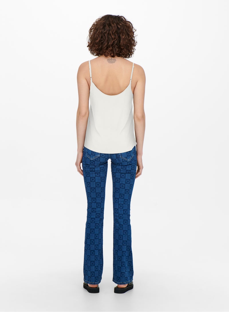 ONLY ONLNELLY LIFE BUTTON SINGLET SOLID NOOS - Image 2