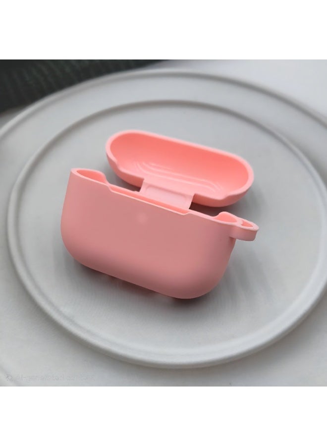 AirPods Pro 3 silicone protective case cover, Front LED Visible (Pink) - Image 1