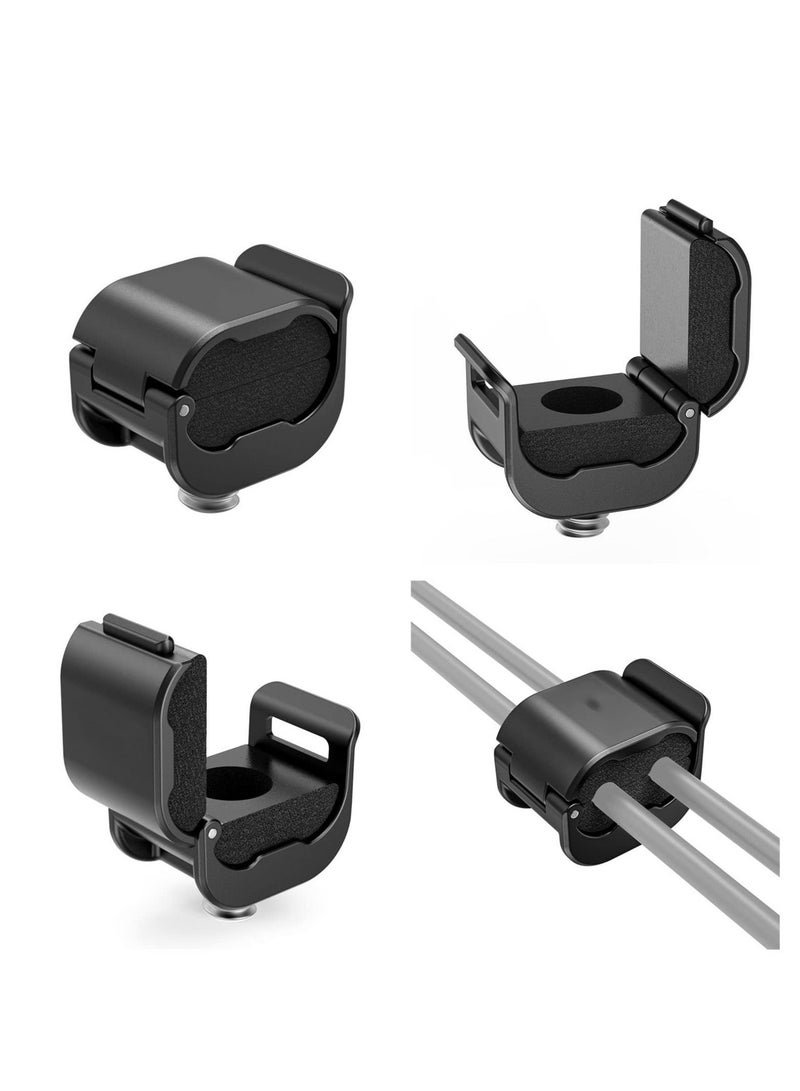 Captaintech Camera Cable Clamp, 4Pcs DSLR Camera Cable Lock Mount, Portable Camera Cable Clamp Suit, for HDMI/SDI/Microphone Cable, DSLR Camera Cable Lock Mount Support - Image 3