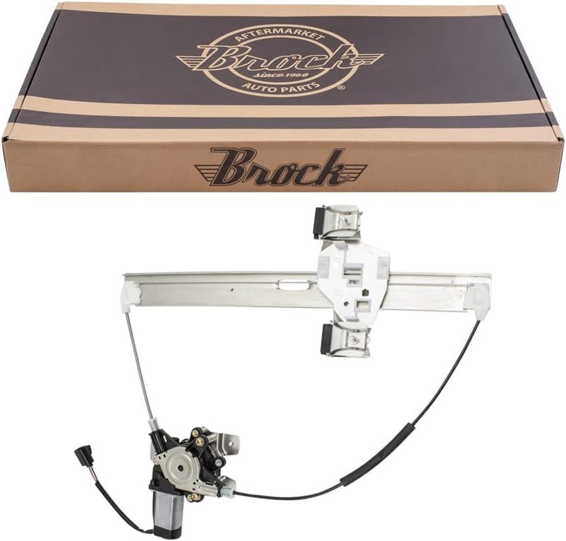 Brock Replacement Driver Rear Power Window Regulator with Lift Motor Assembly for 2003-2009 H2 & H2 SUT - Image 1