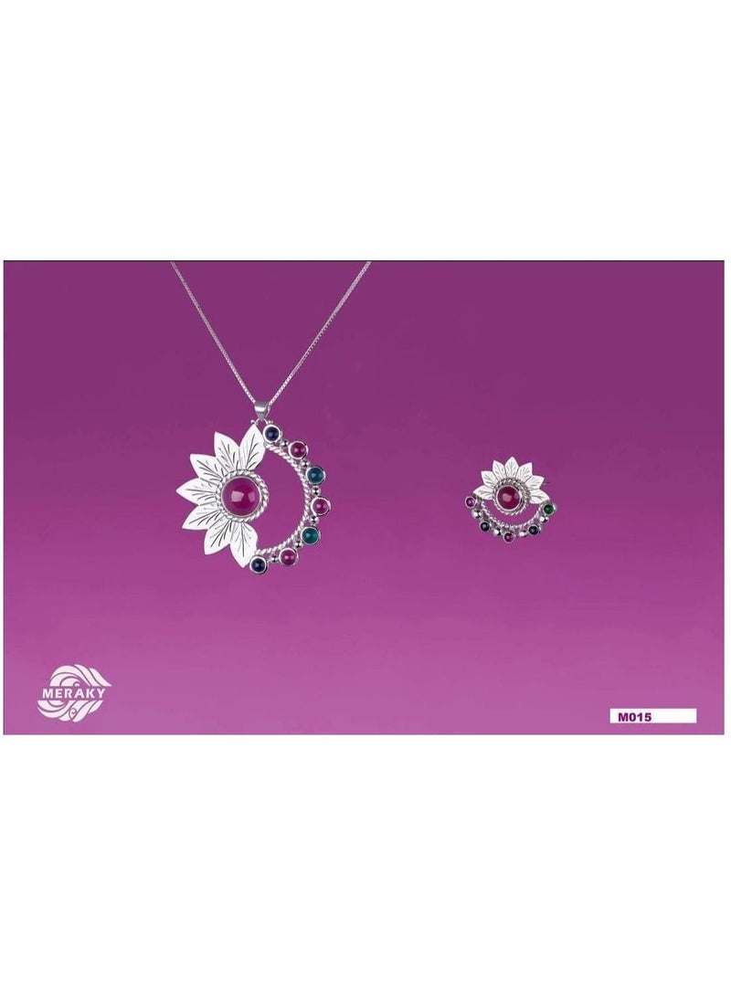 MERAKY - Unique 950 pure silver rose chain - Image 1