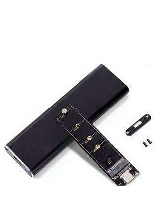 M.2 NVME Enclosure, Tool-Free 10Gbps M2 SSD Enclosure USB 3.1 NVMe to USB Adapter for Solid State Metal M.2 SSD Hard High Speed Data Transfer Aluminum Alloy M.2 NVMe with USB C to A Cable - view 2