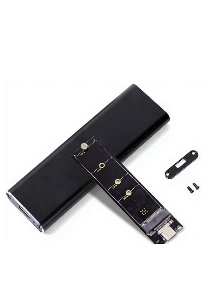 Salab M.2 NVME Enclosure, Tool-Free 10Gbps M2 SSD Enclosure USB 3.1 NVMe to USB Adapter for Solid State Metal M.2 SSD Hard High Speed Data Transfer Aluminum Alloy M.2 NVMe with USB C to A Cable - Image 2