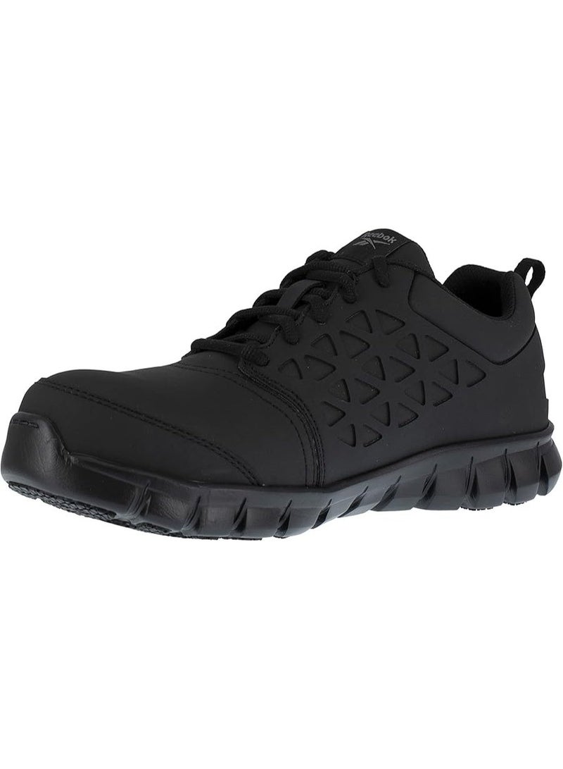 Reebok Work Men’s Composite Toe Safety Work Shoes Electrical Hazard Protection Slip Resistant Industrial Footwear Black - Image 2