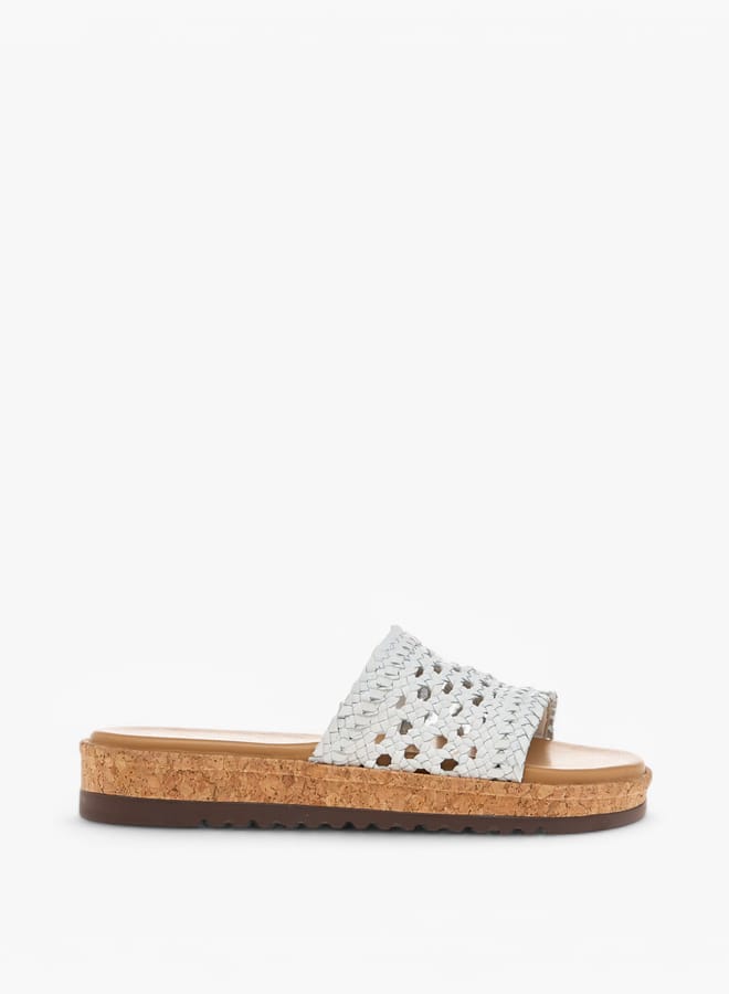 Paprika Women's Braid Textured Slip-On Sandals  - Image 3