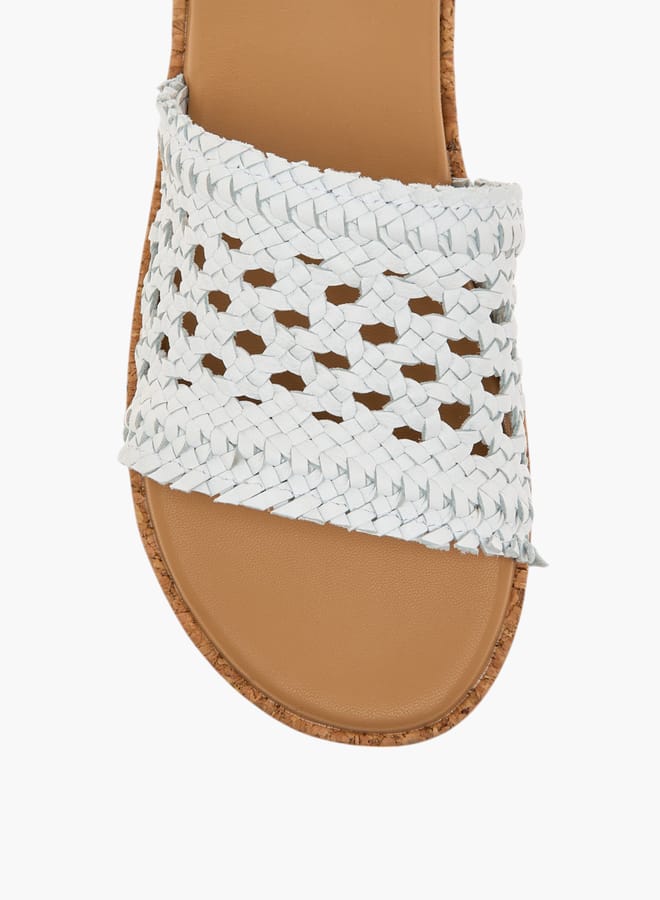 Paprika Women's Braid Textured Slip-On Sandals  - Image 4