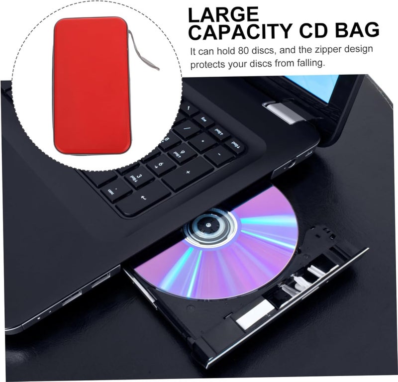 DOITOOL Cd Zipper Case Storage Bag DVD Organizer Cd Holder Case for Home Car Travel - Image 5