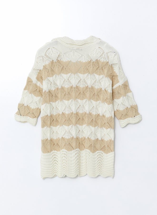 LC WAIKIKI Polo Neck Striped Women's Knitwear Sweater - Image 4