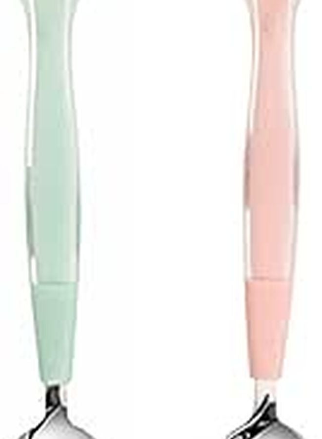 Soft Fruit Puree Spoon for Toddlers Double Sided Design 2 Pack for Boys Girls Dinners Picnics - Image 1