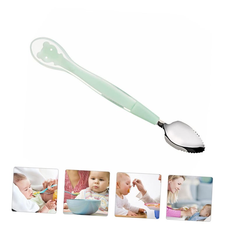 Soft Fruit Puree Spoon for Toddlers Double Sided Design 2 Pack for Boys Girls Dinners Picnics - Image 4
