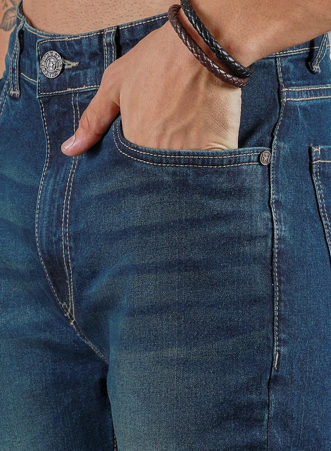 HIGH STAR HIGH STAR Mid Rise Regular Fit Faded Jeans - Image 3