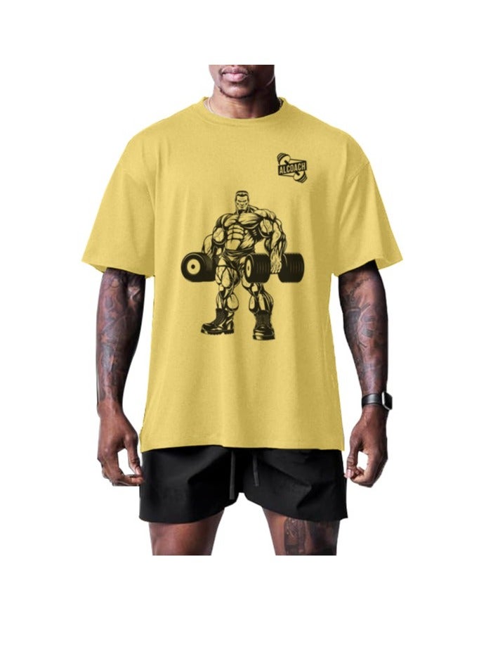 ALCOACH Bodybuilding - Men's Sports T-Shirt Made of Pure Cotton Designed for Comfort and Style Suitable for All Bodybuilding Weightlifting and Other Sports Activities - Image 5