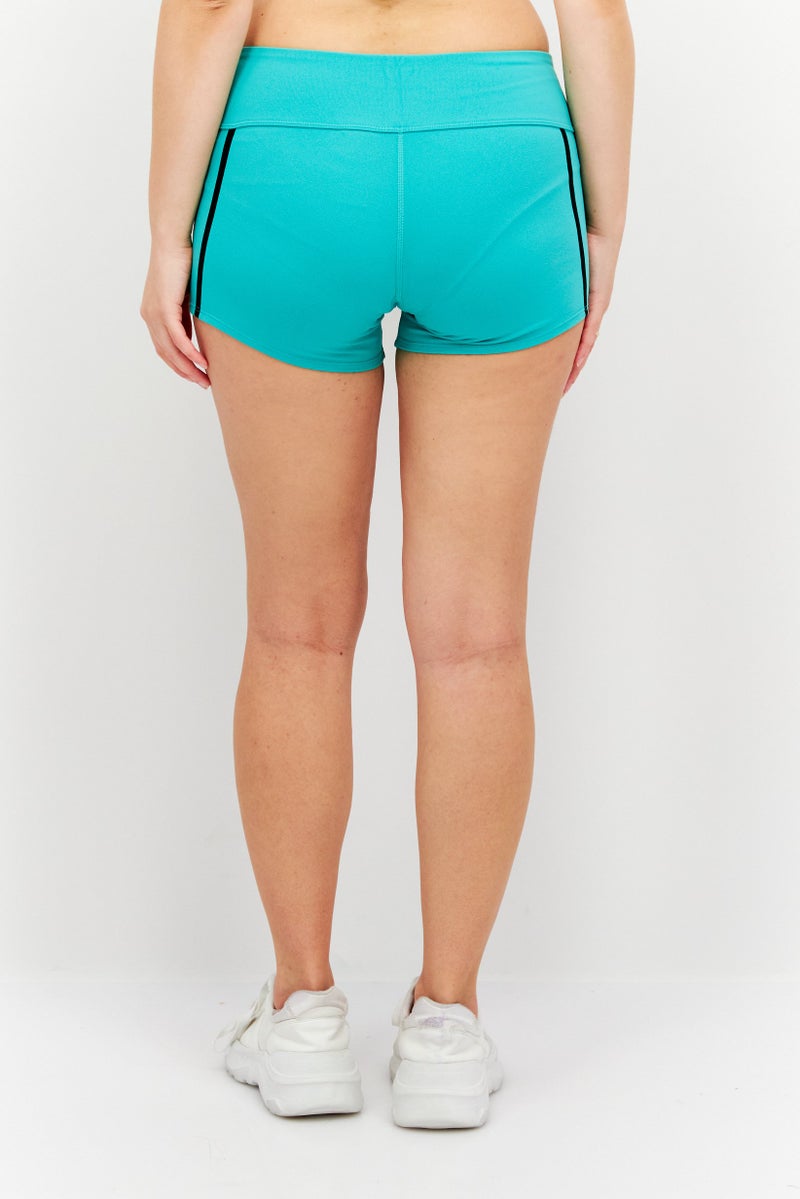Reebok Women Sportwear Fit Training Shorts, Green - Image 3