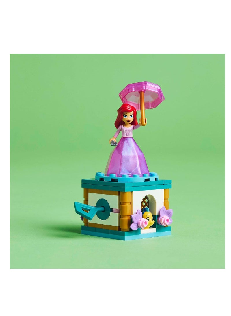 LEGO Twirling Ariel Includes Figure, Buildable Box With A Spinning Princess Minidoll Building Toy Playset 43259