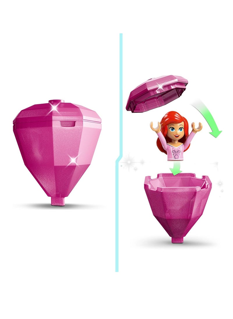LEGO Twirling Ariel Includes Figure, Buildable Box With A Spinning Princess Minidoll Building Toy Playset 43259