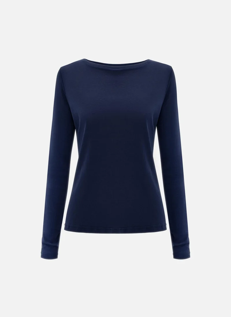 Lichi Smooth jersey straight fit longsleeve