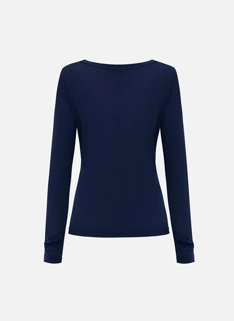 Lichi  Smooth jersey straight fit longsleeve for Women | Best Price UAE