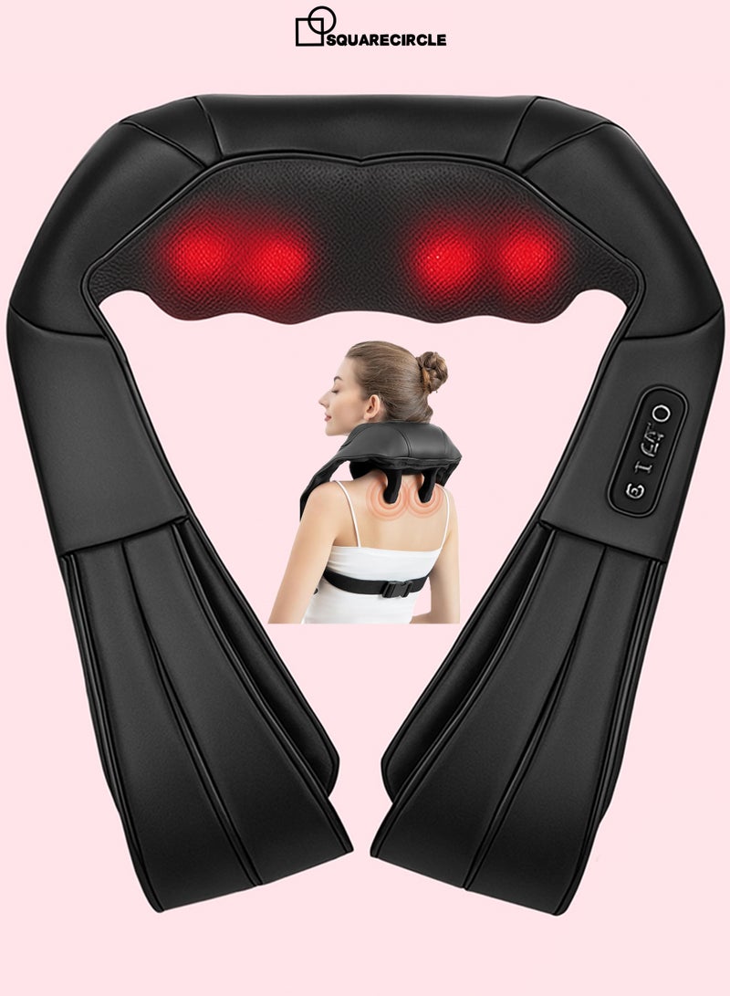 Generic Neck & Shoulder Massager with Heat, Shiatsu Deep Tissue 3D Kneading, Portable Electric Massage for Pain Relief, Home，Office & Car Use, Ideal Gift - Image 1