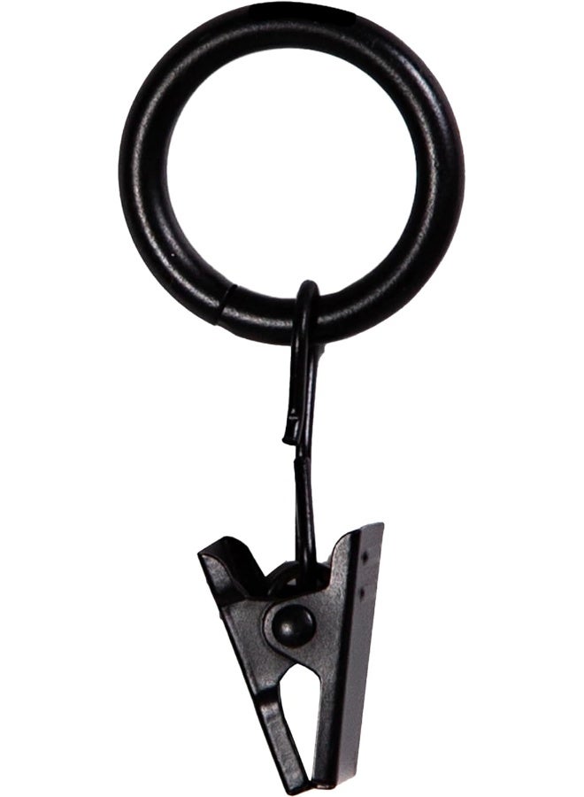 Kenney Petit Window Curtain Clip Rings 14Pack Black - Image 2