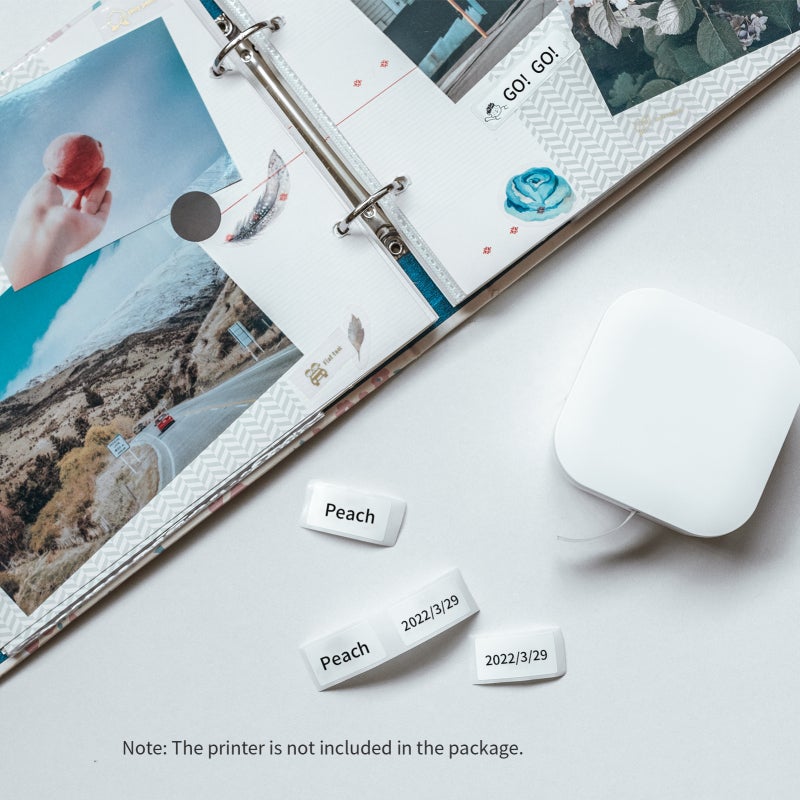 AIMO 12mmx22mm Thermal Label Paper Waterproof Durable - White Name Price Sticker For Label Maker Smooth Surface Clearer Printing Quality Thermal Label Printer For Home Office School - Image 4