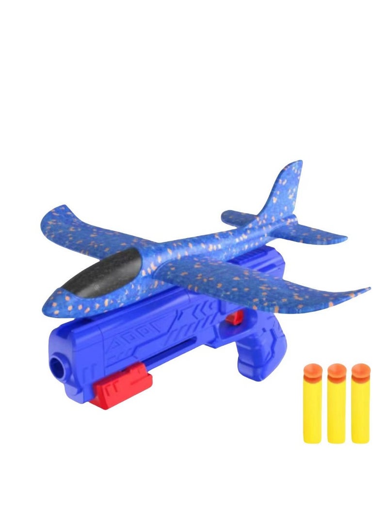 FLYHSO Two in one aircraft foam launcher one button ejection model and foam glider children's aircraft toy set - Image 2