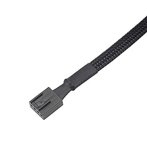 Easycargo 30cm Case Fan Extension Cable, PWM Fan Cable Extension, 3 pin 4 pin Case Fan Power Extension (1-Pack) - Image 4