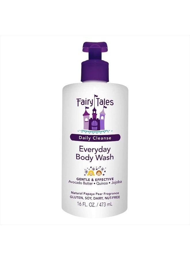 Fairy Tales Daily Cleanse Kids Body Wash, Everyday Body Wash for Kids and Toddler- Soap for Bath or Shower, No Harsh Chemicals or Toxins - 16oz  - Image 1
