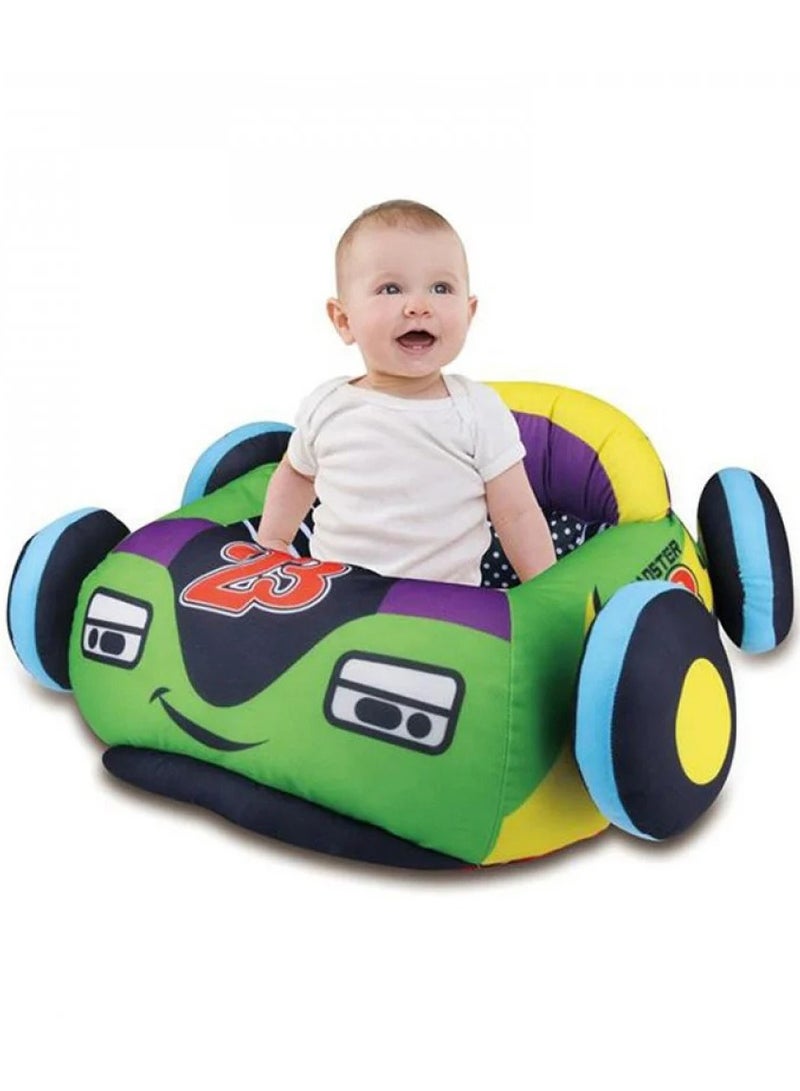 Toy Box Car Shape Baby Soft Plush Cushion Baby Supporter Sofa Seat,Baby Seating Traning Seat Or Rocking Chair For Kids 03-18 Months - Image 2