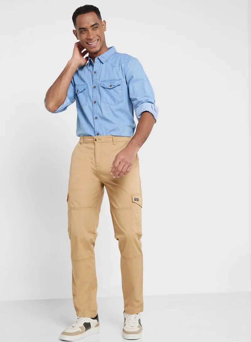Thomas Scott Thomas Scott Men Blue Smart Slim Fit Opaque Casual Shirt