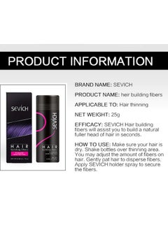 Sevich Hair Building Fibers Keratin Thicker Anti Hairs Loss Concealer Thickening Fiber Powders Growth Sevich 25G  - Image 3
