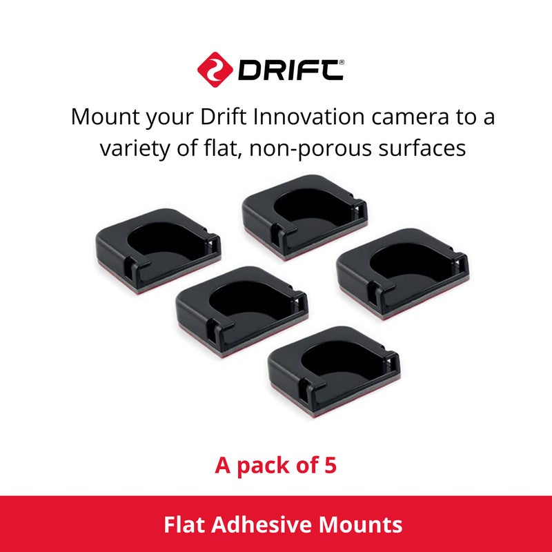 Drift Innovation Drift Flat Adhesive Mounts x 5 - Great to have extra flat mounts to capture different shots - Image 3