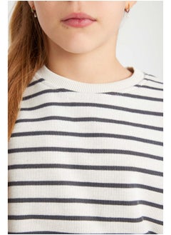 DeFacto Girl Relax Fit Crew Neck Long Sleeve Knitted Sweat Shirt  - Image 5