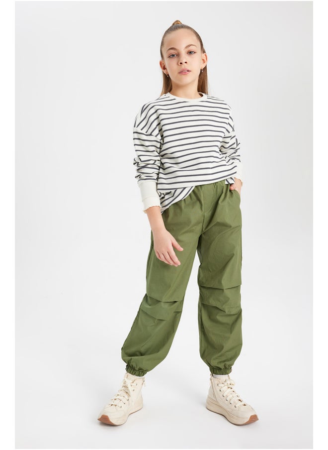 DeFacto - Girl Relax Fit Crew Neck Long Sleeve Knitted Sweat Shirt - Image 1