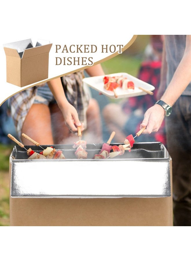 Tinlade Insulated Shipping Box Cold Chill Double Insulated Carton With Foil Foam Cooler Boxes Delivery Moving Kits Foam Shipping Containers For Mailing Packing Box Inside 8'' X 4''X 5'' (10) - Image 4