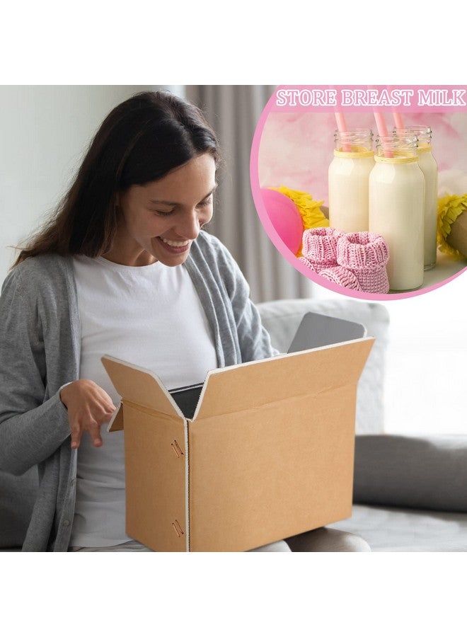 Tinlade Insulated Shipping Box Cold Chill Double Insulated Carton With Foil Foam Cooler Boxes Delivery Moving Kits Foam Shipping Containers For Mailing Packing Box Inside 8'' X 4''X 5'' (10) - Image 5