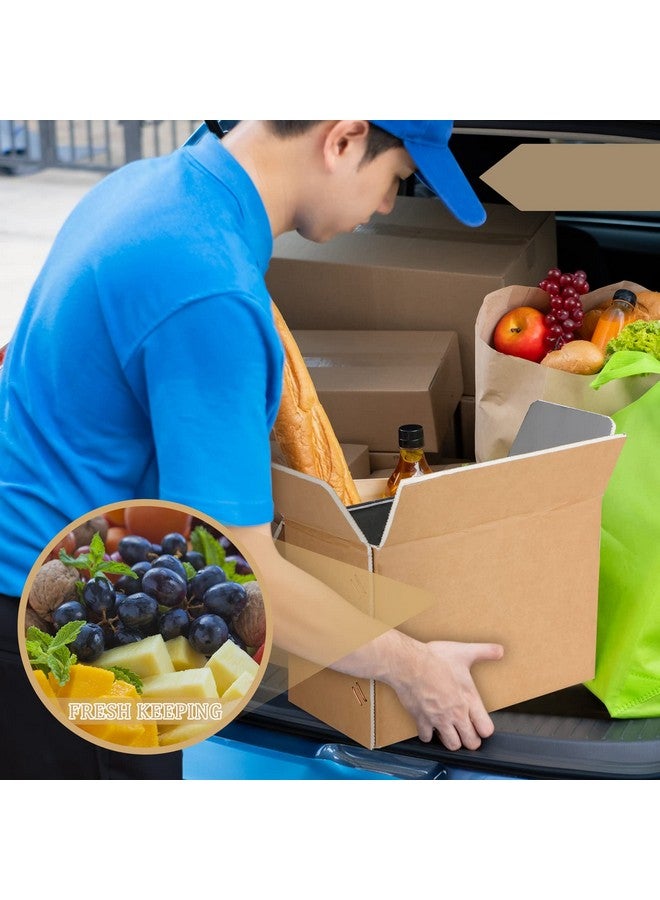 Tinlade Insulated Shipping Box Cold Chill Double Insulated Carton With Foil Foam Cooler Boxes Delivery Moving Kits Foam Shipping Containers For Mailing Packing Box Inside 8'' X 4''X 5'' (10) - Image 3
