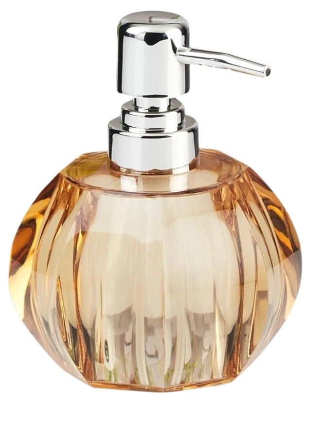 فالمر مضخة موزع صابون مصنوع من الأكريليك للحمام والمطبخ،غسيل اليدين القابلة لإعادة التعبئة (بسعة 180مل - عسلى) ضد الكسر - Image 1