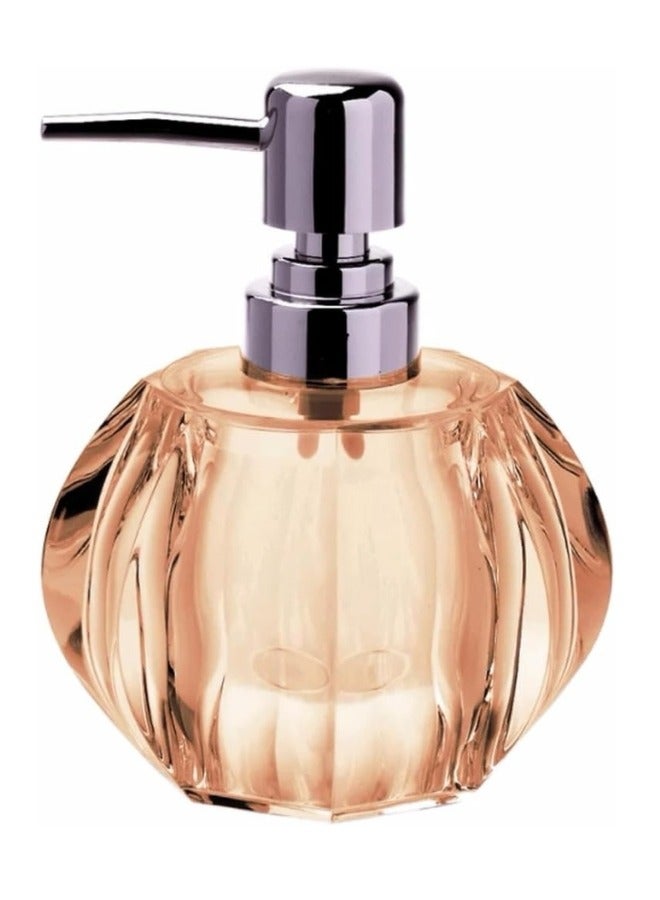 فالمر مضخة موزع صابون مصنوع من الأكريليك للحمام والمطبخ،غسيل اليدين القابلة لإعادة التعبئة (بسعة 180مل - عسلى) ضد الكسر - Image 3