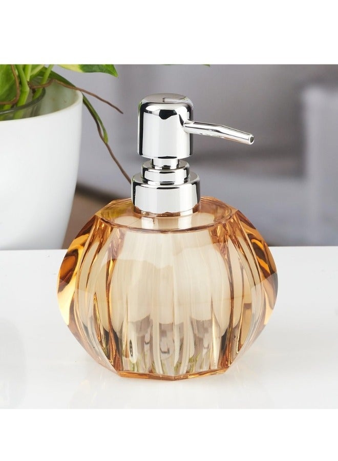 فالمر مضخة موزع صابون مصنوع من الأكريليك للحمام والمطبخ،غسيل اليدين القابلة لإعادة التعبئة (بسعة 180مل - عسلى) ضد الكسر - Image 5