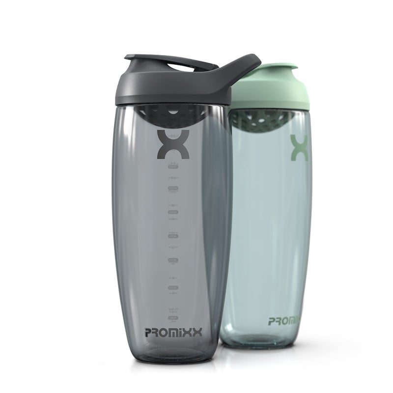 Promixx Pursuit Protein Shaker Bottle (32 oz) â€“ Silent No-Ball Mixer, Leak-Proof Lid, BPA/BPS & Phthalate-Free ECOZEN â€“ Easy-Clean Shaker Cup for Protein Shakes, Pre & Post-Workout Smoothies - Image 1