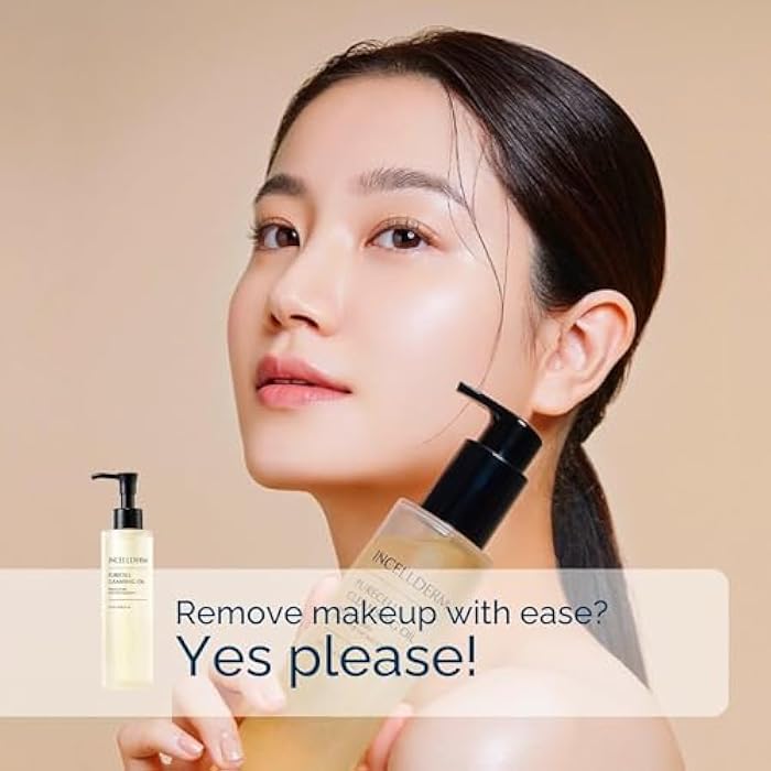 INCELLDERM Riman Incellderm Purecell Cleansing Oil | 4.9 fl oz | Gentle Makeup Remover and Hydrating Cleanser | Suitable for Various Skin Types | Lightweight, Plant-Based Formula - Image 3