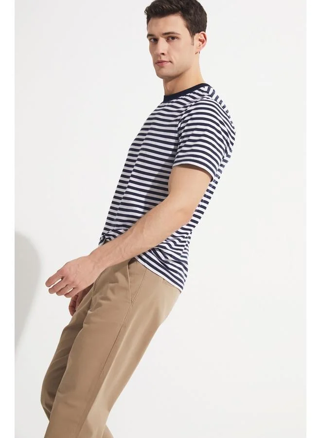 JUNE June Exclusive Men Regular Fit Side Pocket Chino Trouser Brown