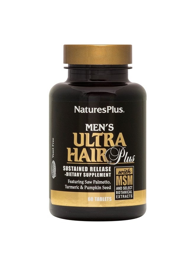 Nature's Plus Naturesplus Men Ultra Hair Plus Sustained Release 60 Tablets Allnatural Hair Growth Supplement For Men Promotes Fuller Healthier Hair Glutenfree 30 Servings - Image 1