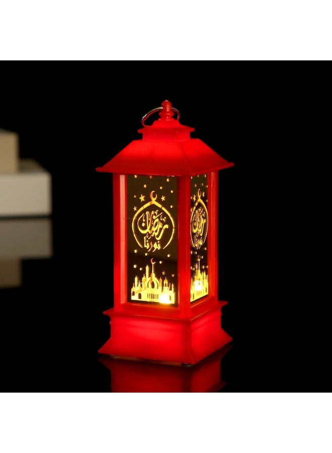 Ramadan Lantern, Ramadan Decorations Lights, Vintage LED Lantern Hollow Design Decorations for Ramadan Holiday Table Decor - Image 1